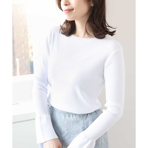 【WEB限定選べるサイズS-L/洗える】ボウ付きシアーブラウス/洗える オフオン OFUON ボウ付きシアーブラウス/洗える/WEB限定サイズ