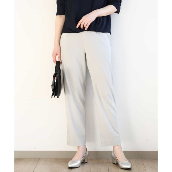 ストレッチテーパードパンツ/洗える