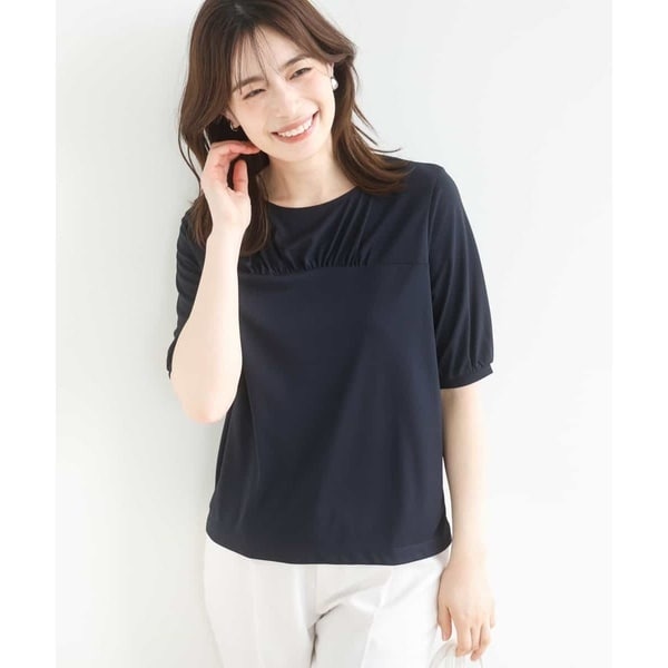 OFUON / オフオン ボリュームスリーブカットソー/接触冷感/洗える/WEB限定サイズあり ボリュームスリーブカットソー/接触冷感/洗える/WEB限定サイズ