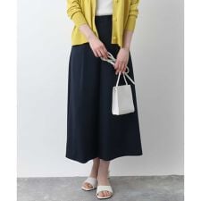 ウエストタックワイドパンツ/洗える