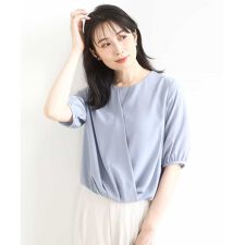 オフオン(OFUON)のカシュクールデザインブラウス/接触冷感/速乾/洗える/WEB限定サイズあり