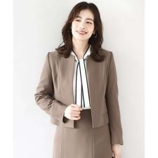 [セットアップ対応]ノーカラージャケット/洗える/WEB限定サイズあり