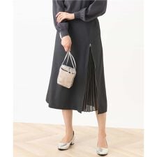 シフォンプリーツスリットデザインスカート/洗える