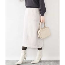 スウェードライクナロースカート/洗える
