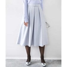 タックフレアースカート/洗える