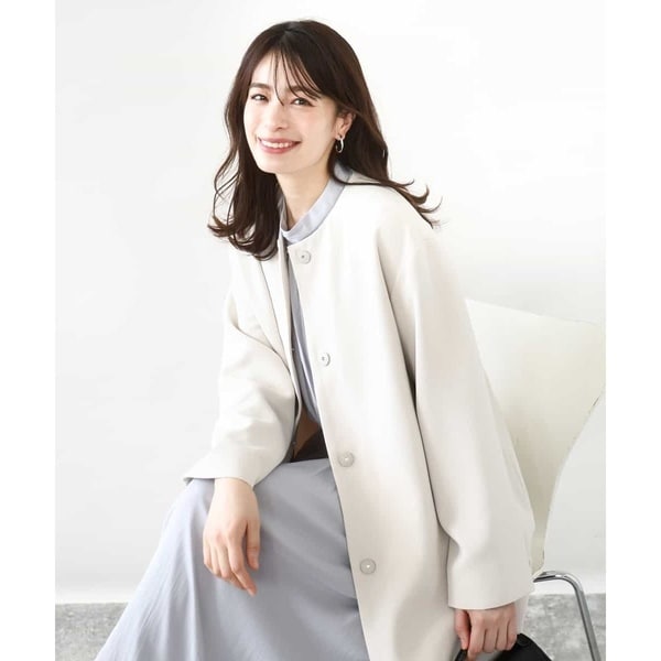 ダブルクロスノーカラーコート | ローズティアラ(Rose Tiara) | マルイ