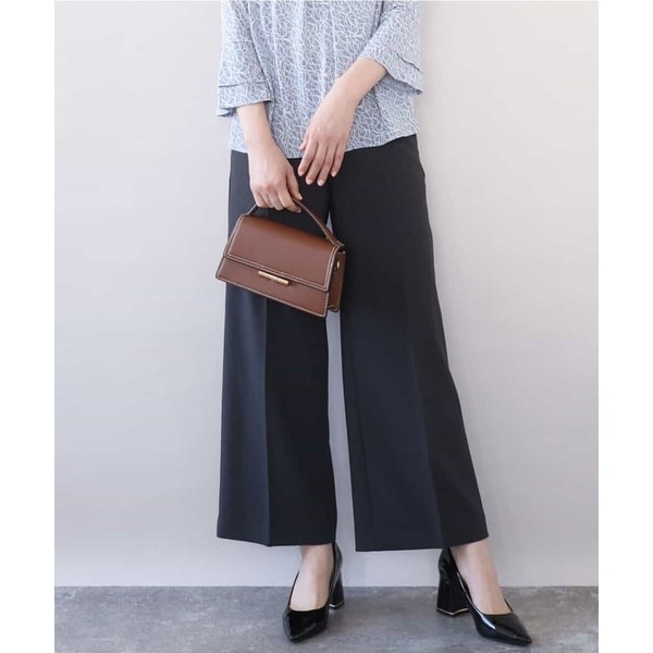 名品シリーズ]ストレッチワイドパンツ/洗える | オフオン(OFUON