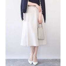 【ハレの日対応】ライトラブルクロスウエストタックスカート/洗える/WEB限定サイズ/セットアップ