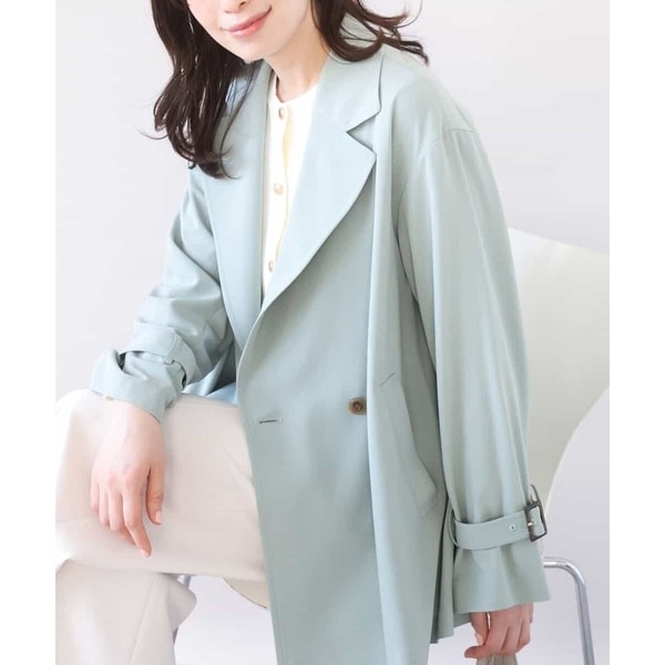 ショート丈ツイルトレンチコート/洗える/WEB限定サイズあり | オフオン