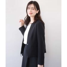 【ハレの日対応】ライトラブルクロス カラーレスジャケット/洗える/WEB限定サイズ/セットアップ