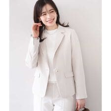 【ハレの日対応】ライトラブルクロス テーラードジャケット/洗える/WEB限定サイズ/セットアップ