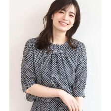 2WAYチャーム付き格子柄ブラウス/洗濯機で洗える/WEB限定サイズあり/セットアップ可