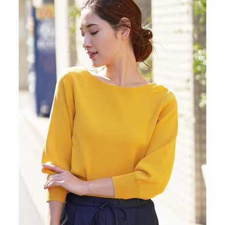 洗える】ボートネックニット | オフオン(OFUON) | マルイウェブチャネル 