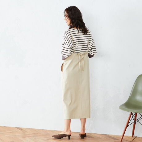 リネンミックス サスペンダー付 タイトスカート コムサイズム Comme Ca Ism 12 50ft06 1 ファッション通販 マルイウェブチャネル