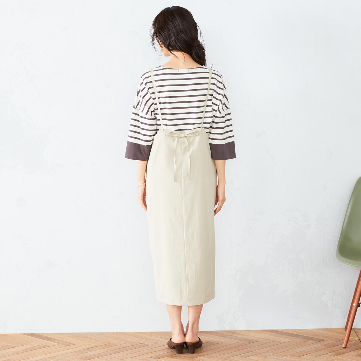 リネンミックス サスペンダー付 タイトスカート コムサイズム Comme Ca Ism 12 50ft06 1 ファッション通販 マルイウェブチャネル