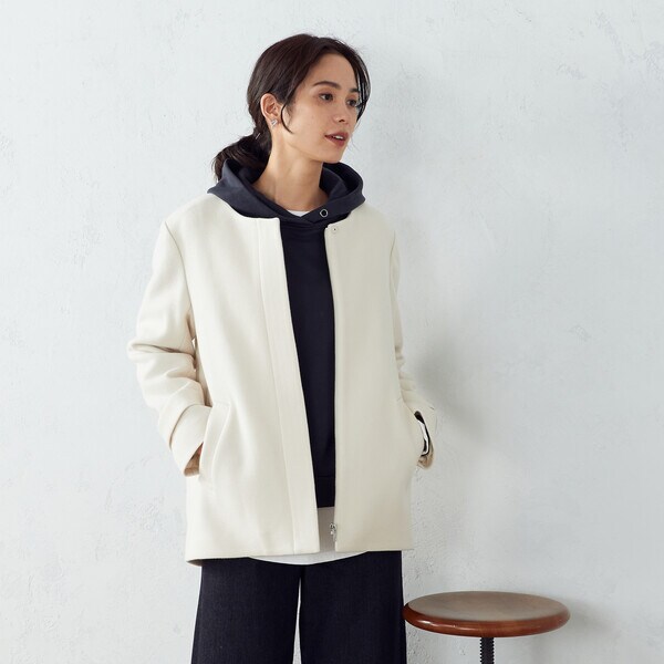 COMME CA ISMフード付きケープコート フード付き ショートコート | コムサイズム(COMME CA ISM