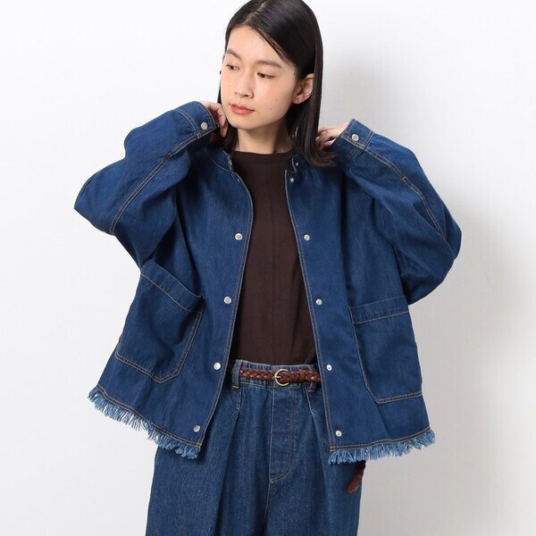 デニムバンドカラーフリンジブルゾン | コムサイズム(COMME CA