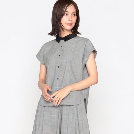 かぐれ | リネン半袖オープンカラーシャツ | Rakuten Fashion(楽天 