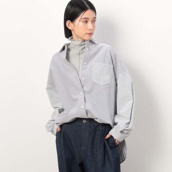 COMME CA ISM / コムサイズム ストライプコンビシャツ COMME CA ISM｜ストライプコンビシャツ | Rakuten Fashion(楽天