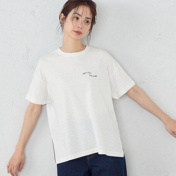 速乾 刺繍 ロゴ Ｔシャツ