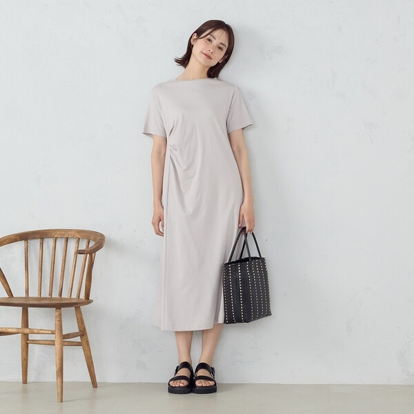 【コムサイズム】フォーマル　ノースリーブプリーツワンピース　ファーセット冠婚葬祭 コムサイズム(COMME CA ISM) パーティードレス | 通販・人気