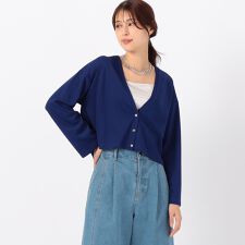 【サスティナブル】AQUAROBE ショート丈 カーディガン