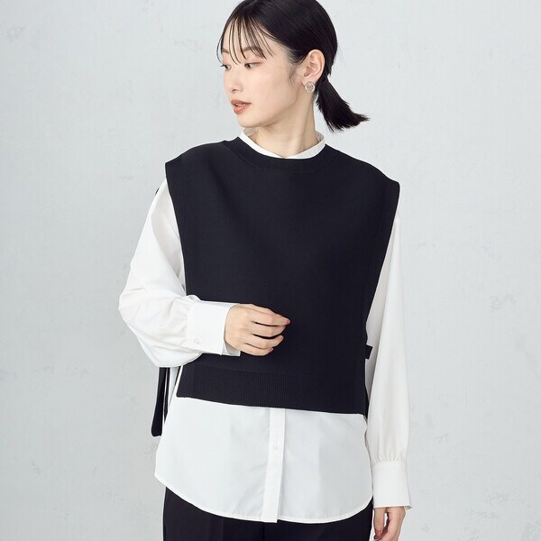 セットアイテム】 ニットベスト＋シャツ（長袖） | コムサイズム(COMME