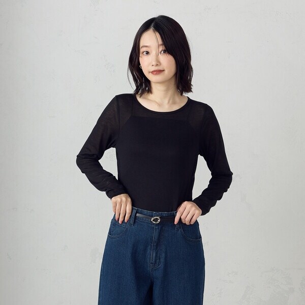 シアー ボートネック カットソー | コムサイズム(COMME CA ISM
