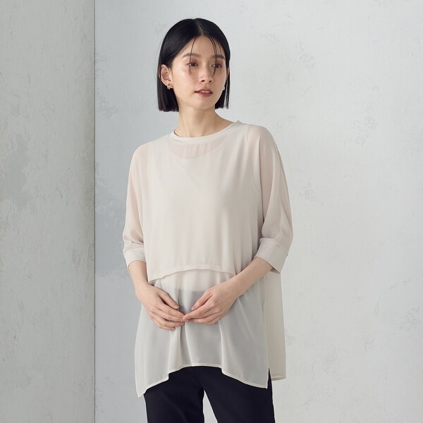 COMME CA ISM / コムサイズム 【セットアイテム】 バルーンスリーブブラウス＋タンクトップ セットアイテム】 バルーンスリーブブラウス＋タンクトップ