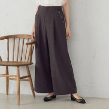 麻調ストレッチ マリンパンツ