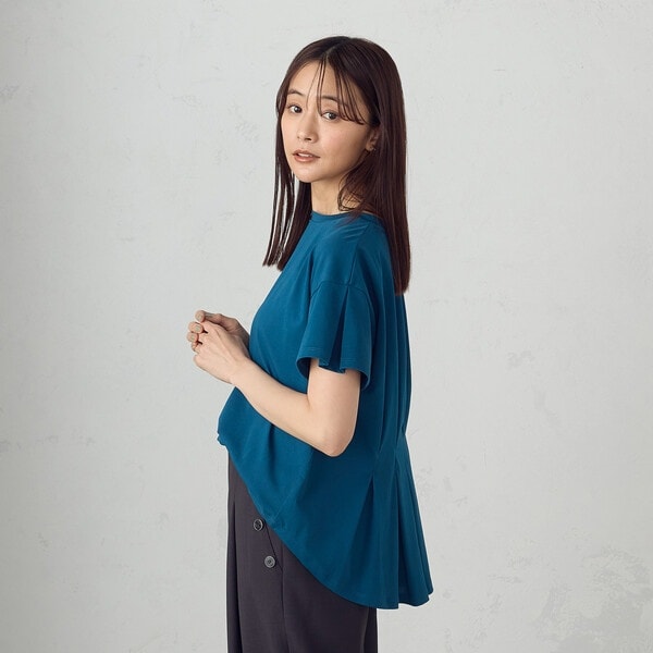 SOMETHING COOL バックタック半袖Tシャツ【涼】 | サムシング