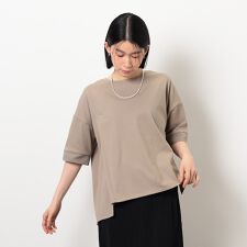 【接触冷感・抗菌防臭】アシンメトリーＴシャツ