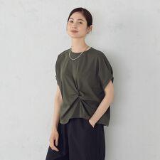 【接触冷感】ツイストタック Ｔシャツ