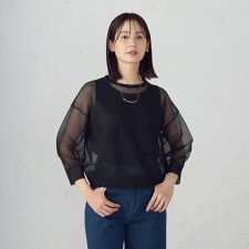 【セットアイテム】ウォッシャブル シアーニット
