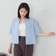 クロップド 半袖シャツ