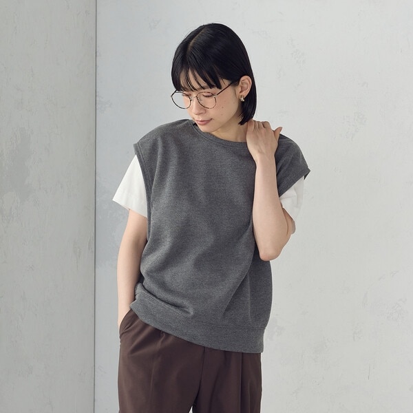 LOU ANDREA/ルーアンドレア 2WAY DOWN VEST ダウンベスト