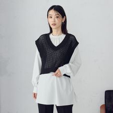 【セットアイテム】ベスト＋ブラウス