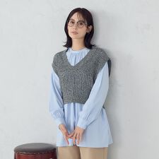 【セットアイテム】ベスト＋ブラウス