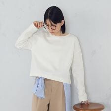 クロップド丈　ロンＴ