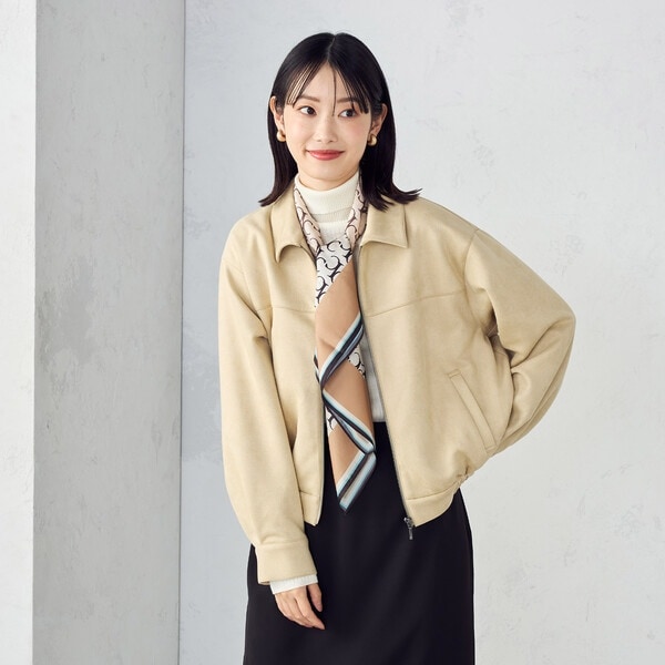 新品タグ付き☆アンフィーロ　大きいサイズ　XL ヘビロテ ブルゾン ストレッチ/シワになりにくい/洗える】BEAUTY MOVE ヘビロテ