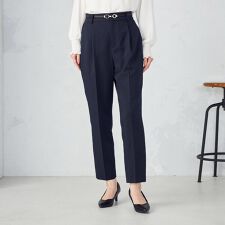 【セットアップ対応】杢調テーパードパンツ