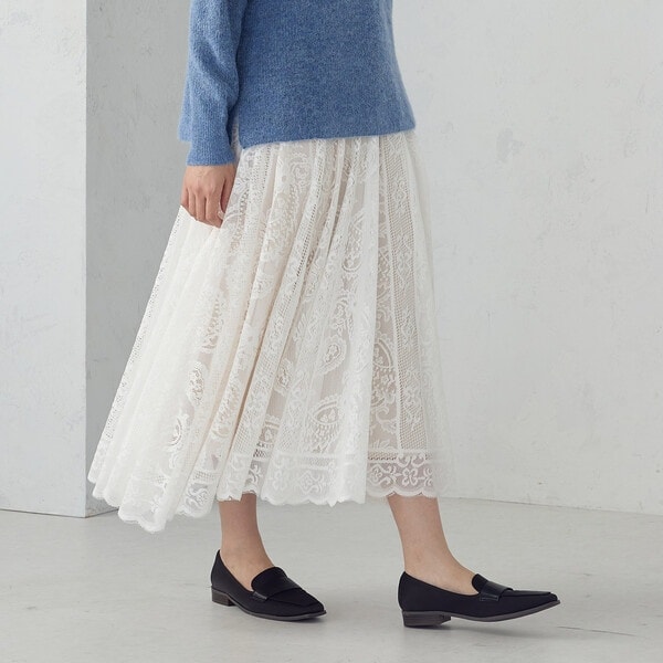 ラッセルレース サーキュラースカート | コムサイズム(COMME CA ISM