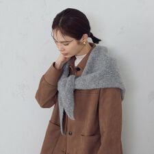 スエード調　シャツジャケット