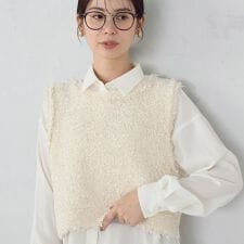 コムサイズム(COMME CA ISM)の２ＷＡＹ　ツイード　ベスト