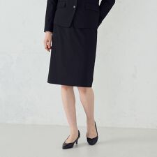 【セットアップ対応】SUPER-TEX ウール混トロピカルストレッチ タイトスカート