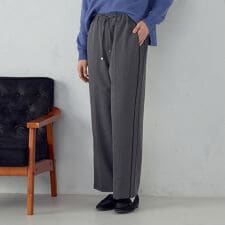 サイドライン ストレートパンツ