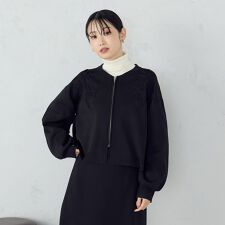 コード刺繍 ドッキングシルエットブルゾン / セットアップ対応