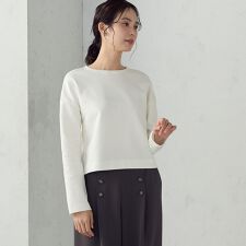 クロップド丈 ロンT