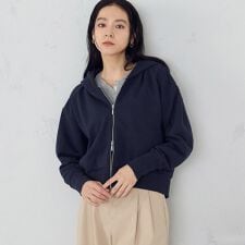 裏毛 ジップアップパーカー