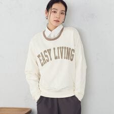 ロゴ裏毛トレーナー